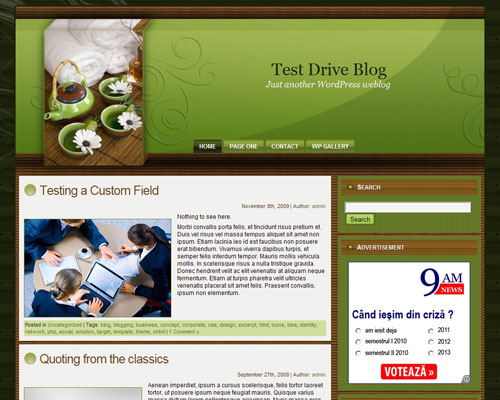 free wordpress theme Sweet Essence of Nature