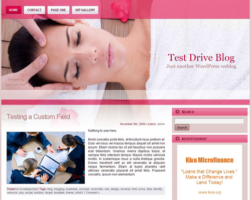 free wordpress theme WP Massage Theme