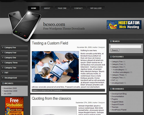 free wordpress theme Cellular Theme WordPress 8