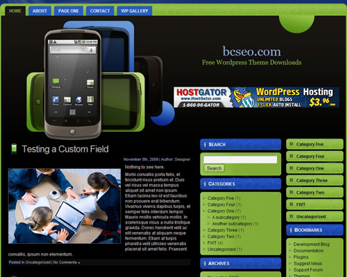 free wordpress theme Cellular Theme WordPress 9