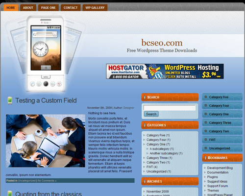 free wordpress theme Cellular Theme WordPress 11