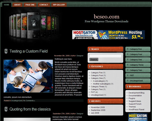 free wordpress theme Cellular Theme WordPress 13