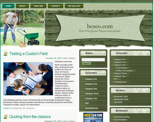 free wordpress theme Gardening Theme WP 10