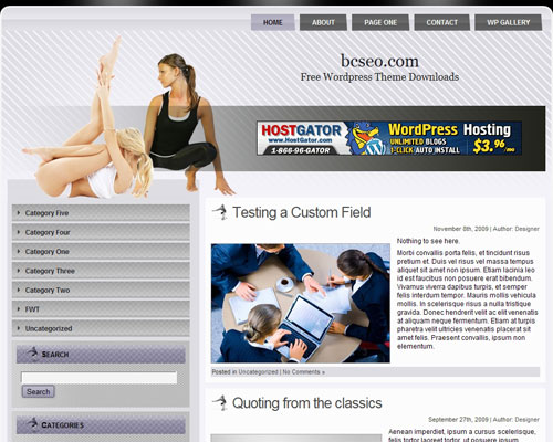 free wordpress theme Health Fitness WP 4