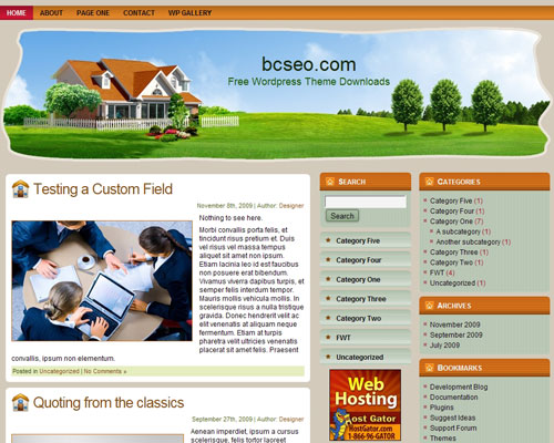 free wordpress theme Healthy Food WordPress Theme