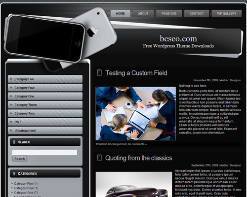 free wordpress theme Mobile Phone WordPress 9