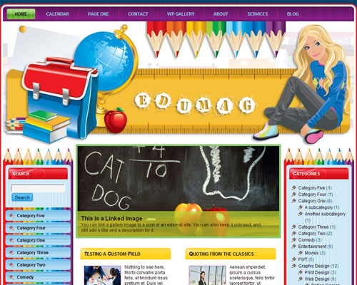 free wordpress theme Edumag
