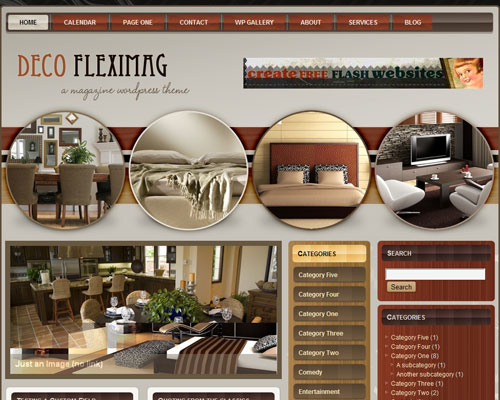 free wordpress theme Deco Fleximag