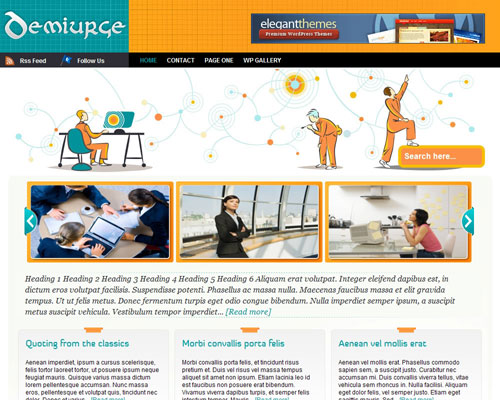 free wordpress theme Demiurge