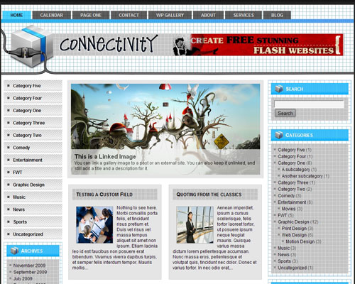 free wordpress theme Connectivity