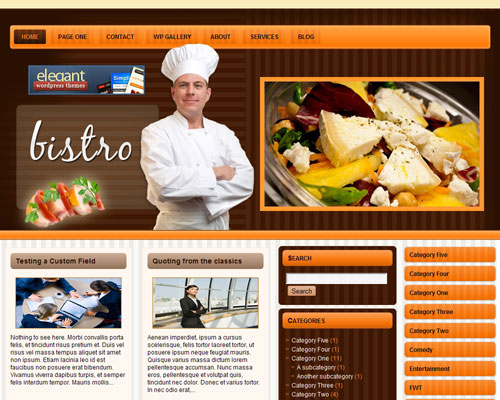 free wordpress theme Bistro