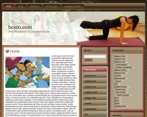 free wordpress theme WordPress Ladies Fitness 6