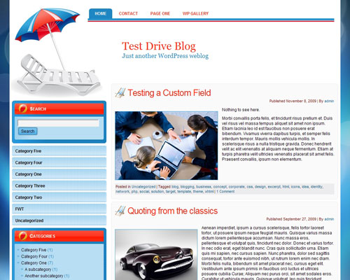 free wordpress theme Simply Sunny