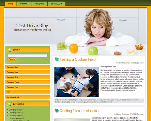 free wordpress theme Will To Diet