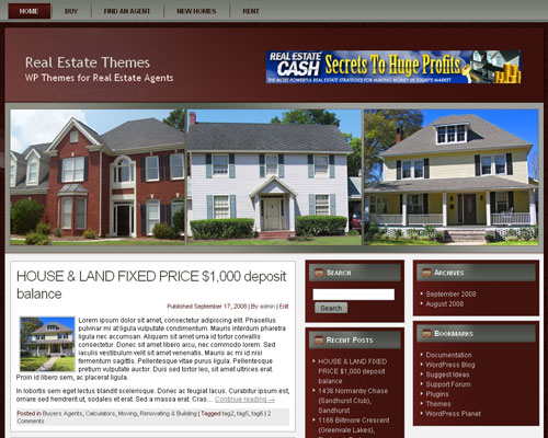free wordpress theme Real Estate Agent 11