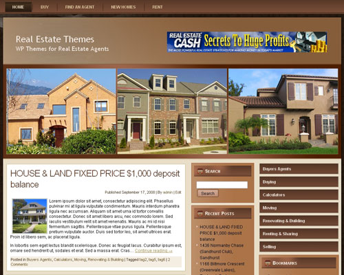 free wordpress theme Real Estate Agent 12