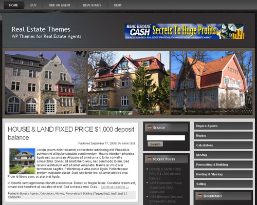 free wordpress theme Real Estate Agent 14