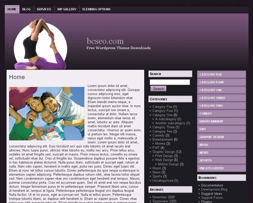free wordpress theme Yoga WP 4
