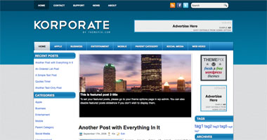 free wordpress theme Korporate