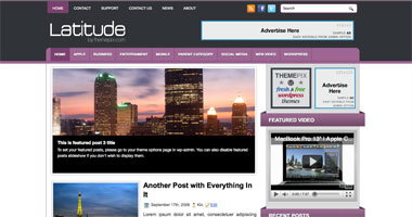 free wordpress theme Latitude