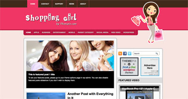 free wordpress theme ShoppingGirl