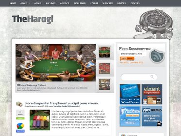 free wordpress theme TheHarogi