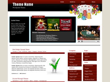 free wordpress theme pokerchips-megapress