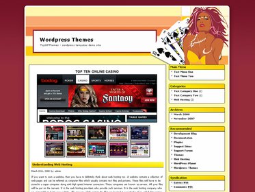 free wordpress theme Online Casino Template 675