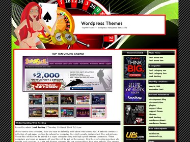 free wordpress theme Online Casino Template 669
