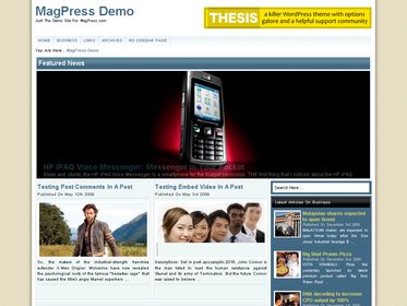 free wordpress theme CoreZine