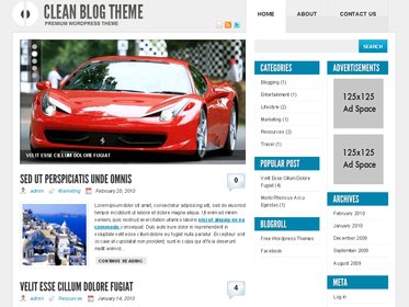free wordpress theme Clean Blog Theme