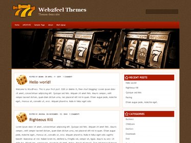 free wordpress theme Slotmania