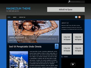 free wordpress theme Magnezium Theme