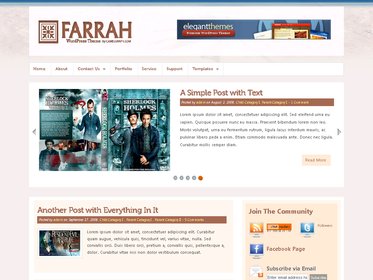 free wordpress theme Farrah