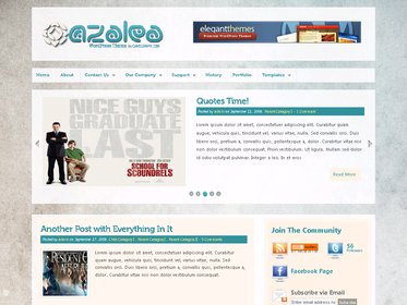 free wordpress theme Azalea