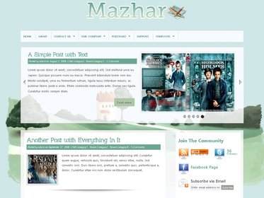 free wordpress theme Mazhar