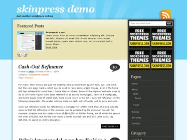 free wordpress theme BluBerry