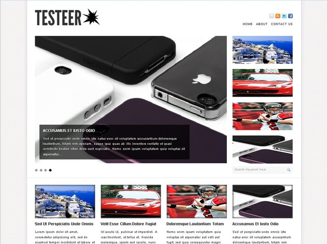free wordpress theme Testeer Theme
