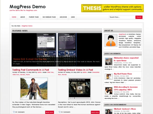 free wordpress theme Vizine