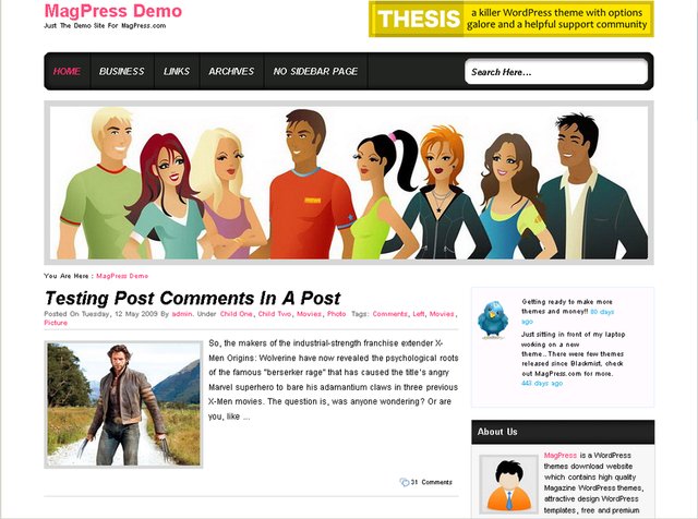 free wordpress theme Datestar