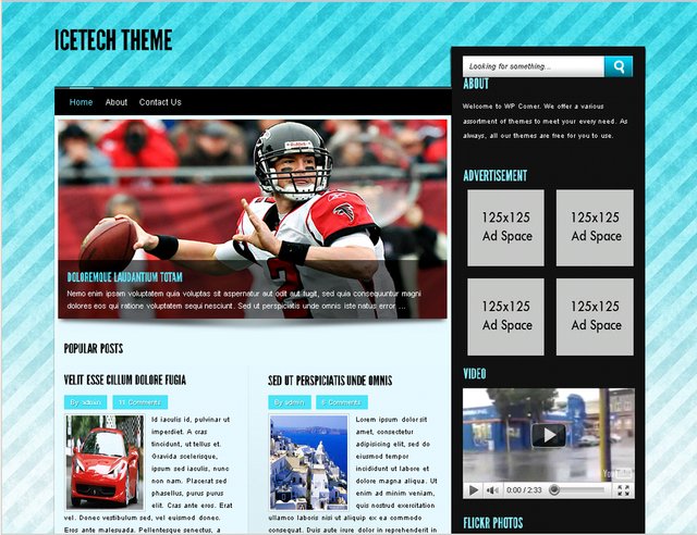 free wordpress theme Icetech