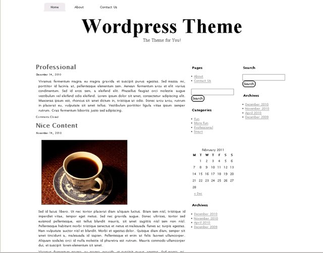 free wordpress theme White Out