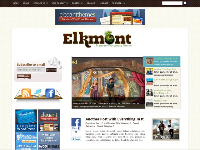 free wordpress theme Elkmont