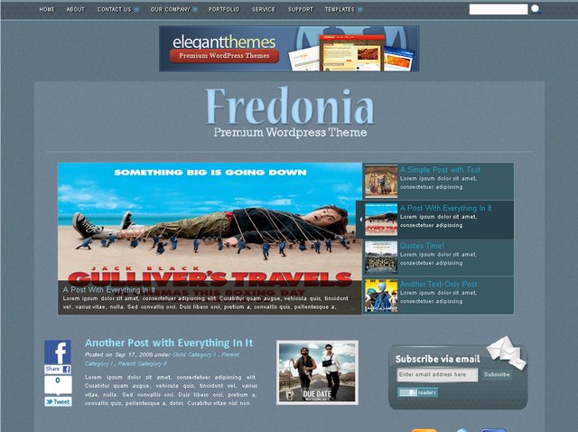 free wordpress theme Fredonia
