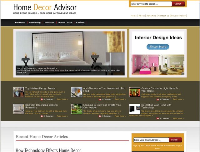 free wordpress theme HomeDecor