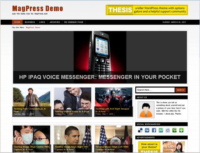 free wordpress theme Ariela